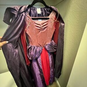 Purple and Red Renaissance Dress